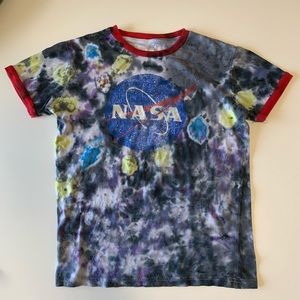 Tie dyed NASA tee
